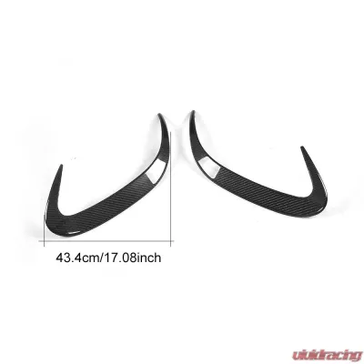 VR Aero Carbon Fiber Rear Bumper Scoop Fins Mercedes S500 | S550 | S63 | S65 AMG Coupe 2015-2019 - VR-S5S63S65AMG-650