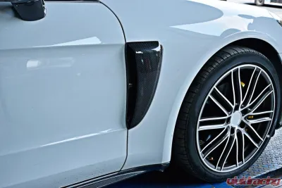 VR Aero Carbon Fiber Front Fender Vents Porsche 971 Panamera GTS Turbo S 2017-2019 - VR-GTS-650