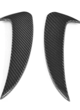 VR Aero Carbon Fiber Front Bumper Fins Mercedes C Class W205 C205 A205 Base/Sport C43 AMG 2-Door 2015-2019                                     - VR-C205W205A205-615 - Image 2
