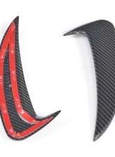 VR Aero Carbon Fiber Front Bumper Fins Mercedes C Class W205 C205 A205 Base/Sport C43 AMG 2-Door 2015-2019                                     - VR-C205W205A205-615 - Image 3