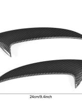 VR Aero Carbon Fiber Front Bumper Fins Mercedes C Class W205 C205 A205 Base/Sport C43 AMG 2-Door 2015-2019                                     - VR-C205W205A205-615 - Image 7