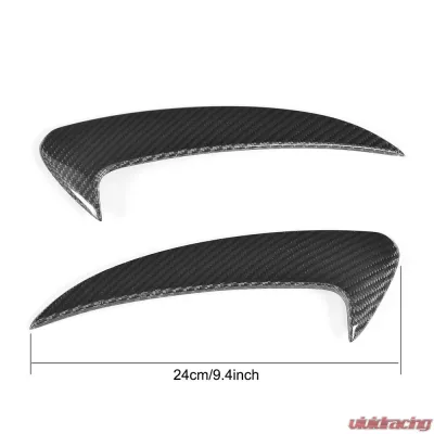 VR Aero Carbon Fiber Front Bumper Fins Mercedes C Class W205 C205 A205 Base/Sport C43 AMG 2-Door 2015-2019 - VR-C205W205A205-615