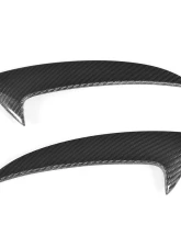 VR Aero Carbon Fiber Front Bumper Fins Mercedes C Class W205 C205 A205 Base/Sport C43 AMG 2-Door 2015-2019                                     - VR-C205W205A205-615 - Image 4