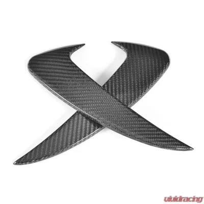 VR Aero Carbon Fiber Front Bumper Fins Mercedes C Class W205 C205 A205 Base/Sport C43 AMG 2-Door 2015-2019 - VR-C205W205A205-615