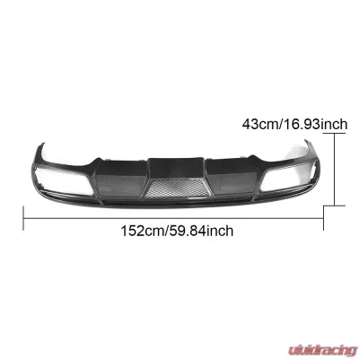 VR Aero Carbon Fiber Rear Diffuser Mercedes E Class C238 A238 Sport 2-Door 2017-2019 - VR-C238A238-610
