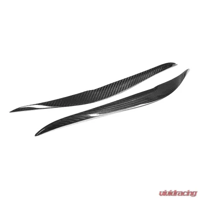 VR Aero Carbon Fiber Headlight Eyebrow Eyelid Trim BMW 2 Series F22 F23 Base/M Sport F87 M2 2-Door 2014-2019 - VR-M2-EYETRIM