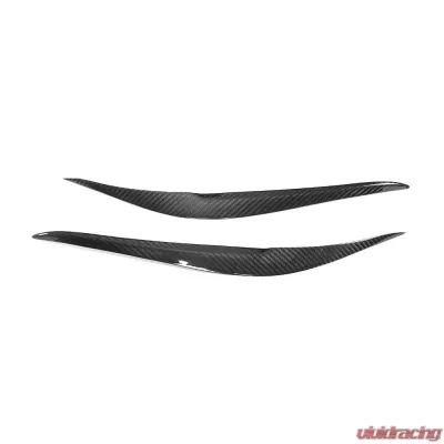 VR Aero Carbon Fiber Headlight Eyebrow Eyelid Trim BMW 2 Series F22 F23 Base/M Sport F87 M2 2-Door 2014-2019 - VR-M2-EYETRIM
