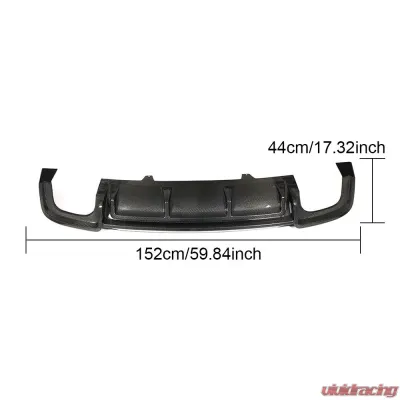 VR Aero Carbon Fiber Rear Diffuser Audi S5 | A5 B9 Sline 2017-2019 - VR-A5S5-647