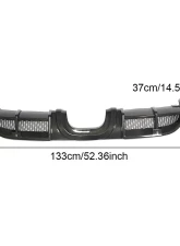 VR Aero Carbon Fiber Rear Diffuser Porsche 982 | 718 Boxster Cayman 2-Door 2016-2019                                     - VR-718BXCAY-610 - Image 8