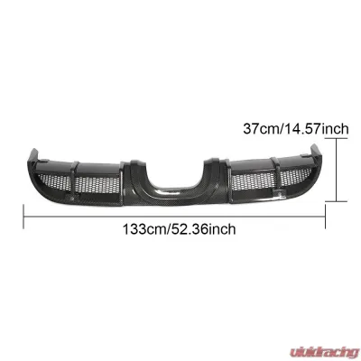 VR Aero Carbon Fiber Rear Diffuser Porsche 982 | 718 Boxster Cayman 2-Door 2016-2019 - VR-718BXCAY-610