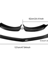 VR Aero Carbon Fiber Front Lip Spoiler Mercedes S Class C217 S500 S550 Sport Coupe Pre-facelift 2015-2017                                     - VR-S500S550-601 - Image 6