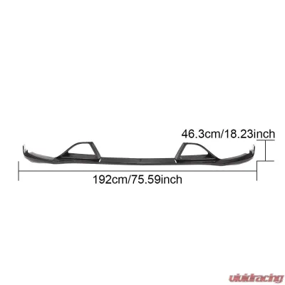 VR Aero Carbon Fiber Front Lip Spoiler Mercedes GLE63 AMG S 2015-2019 - VR-GLE63-601