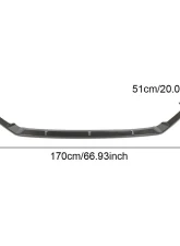 VR Aero Carbon Fiber Front Lip Spoiler V2 Volkswagen Golf MK7.5 R R-line 2018-2019                                     - VR-GOLF75RLINE-600 - Image 5
