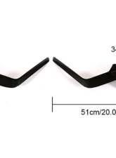 VR Aero Carbon Fiber Front Bumper Canards Volkswagen Golf MK7.5 R-line 2018                                     - VR-GOLF-600 - Image 6