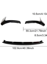 VR Aero Carbon Fiber Front Lip Spoiler 3pc Set BMW M2 G87                                     - VR-G87M2-DCF-600 - Image 13