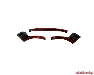 VR Aero Carbon Fiber Front Lip Spoiler 3pc Set BMW M2 G87 - VR-G87M2-DCF-600