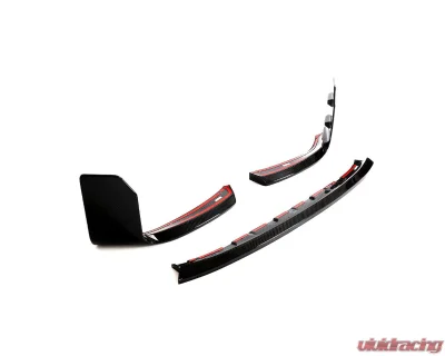 VR Aero Carbon Fiber Front Lip Spoiler 3pc Set BMW M2 G87 - VR-G87M2-DCF-600