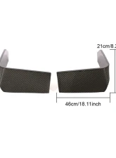 VR Aero Carbon Fiber Front Fog Light Cover Splitter Audi TT RS 2016-2018                                     - VR-AUTTRS-FOGC - Image 7