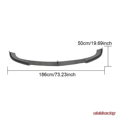 VR Aero Carbon Fiber Front Lip Spoiler Mercedes E300 | E350 | E400 | E550 Sport W212 2014-2016 - VR-W212-601