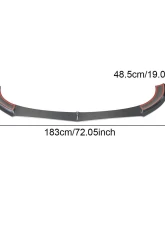VR Aero Carbon Fiber Front Lip Spoiler Mercedes E Class W213 Sport E43 AMG Sedan 2017-2019                                     - VR-E43AMG-600 - Image 4