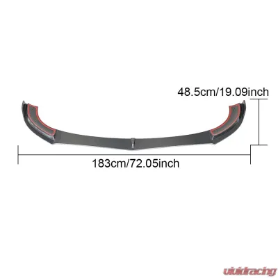 VR Aero Carbon Fiber Front Lip Spoiler Mercedes E Class W213 Sport E43 AMG Sedan 2017-2019 - VR-E43AMG-600