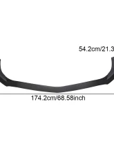VR Aero Carbon Fiber Front Lip Spoiler Mercedes SLC180 | SLC200 | SLC300 R172 2016-2019                                     - VR-SLCR172-600 - Image 4