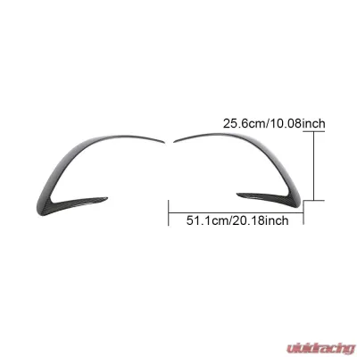 VR Aero Carbon Fiber Rear Bumper Fins Mercedes AMG GT43 | GT50 | GT53 2019+ - VR-AMGGT-615