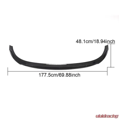 VR Aero Carbon Fiber Front Lip Spoiler Mercedes C Class W205 C205 A205 C43 AMG 2019-2021 - VR-C205W205A205-608