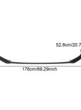 VR Aero Carbon Fiber Front Lip Spoiler V1 Volkswagen Golf MK7.5 R R-line 2017-2019                                     - VR-GOLF75RLINE-601 - Image 8