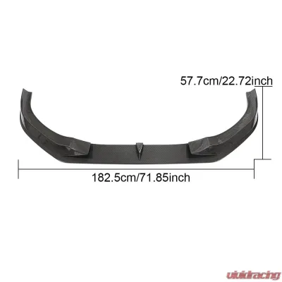 VR Aero Carbon Fiber Front Lip Spoiler BMW G14 | G15 | G16 M-Sport Bumper 2018-2020 - VR-G14G15G16M-600
