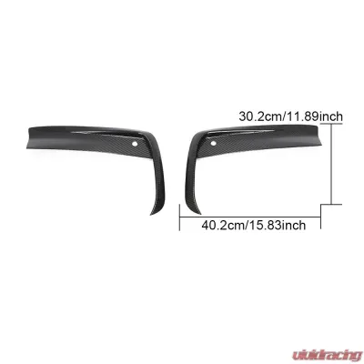VR Aero Carbon Fiber Fog Light Cover Splitter Canard BMW G14 | G15 | G16 M-Sport 2019-2020 - VR-G14G15G16-FOGC