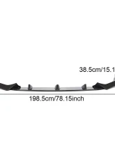 VR Aero Carbon Fiber Front Lip Spoiler BMW X7 G07 M Sport 2019-2021                                     - VR-X7-600 - Image 7