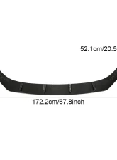 VR Aero Carbon Fiber Front Lip Spoiler Volkswagen Golf R MK8 2021-2022                                     - VR-MK8-601 - Image 8