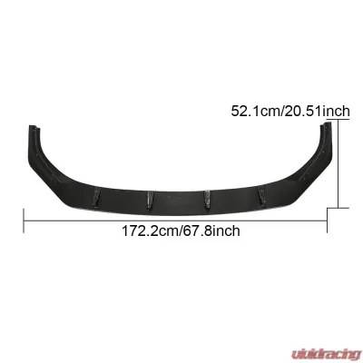 VR Aero Carbon Fiber Front Lip Spoiler Volkswagen Golf R MK8 2021-2022 - VR-MK8-601