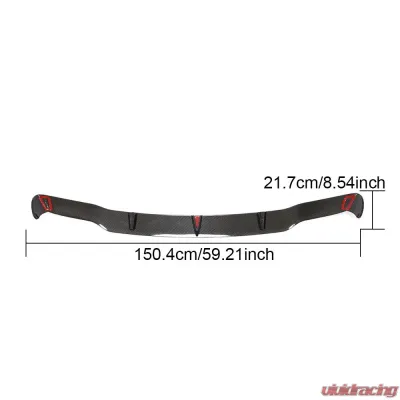 VR Aero Carbon Fiber Rear Under Diffuser Panel Mercedes E-Class W213 | E300 | E350 | E450 4-Door 2020-2021 - VR-E300E350E450-610
