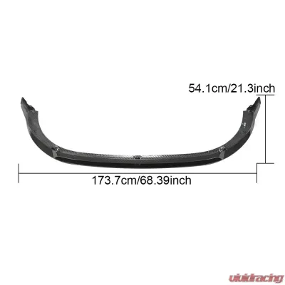 VR Aero Carbon Fiber Front Lip Spoiler V2 Volkswagen Golf MK8 GTI 2021-2022 - VR-MK8-602