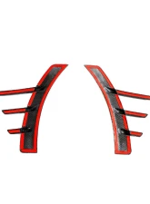 VR Aero Carbon Fiber Rear Fender Arch Trim V1 BMW M2 G87                                     - VR-G87M2-DCF-613R - Image 8