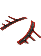 VR Aero Carbon Fiber Rear Fender Arch Trim V1 BMW M2 G87                                     - VR-G87M2-DCF-613R - Image 9
