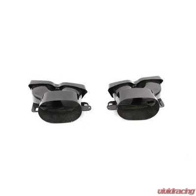 VR Aero Carbon Fiber Exhaust Tips Mercedes C63 AMG S 2015-2018 - VR-C63AMG-EXTIP