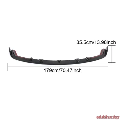 VR Aero Carbon Fiber Front Bumper Lip Spoiler V5 BMW 2 Series | M2 F87 Competition - VR-F87M2-603