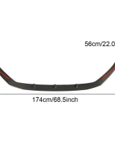 VR Aero Carbon Fiber Front Lip Spoiler V1 Audi RS3 Sedan 2017-2019                                     - VR-RS3-600 - Image 6