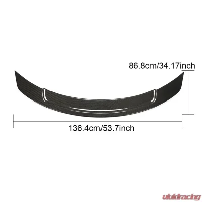 VR Aero Carbon Fiber Rear Trunk Spoiler V2 Mercedes E53 AMG Coupe C238 2016-2023 - VR-E53AMG-612