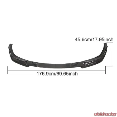 VR Aero Carbon Fiber Front Lip Spoiler V1 BMW 3 Series G20 M Sport Sedan  2019-2021 - VR-G20-600