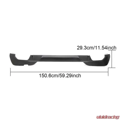 VR Aero Carbon Fiber Rear Diffuser BMW 3 Series G20 M Sport Sedan 2019-2021 - VR-G20-611