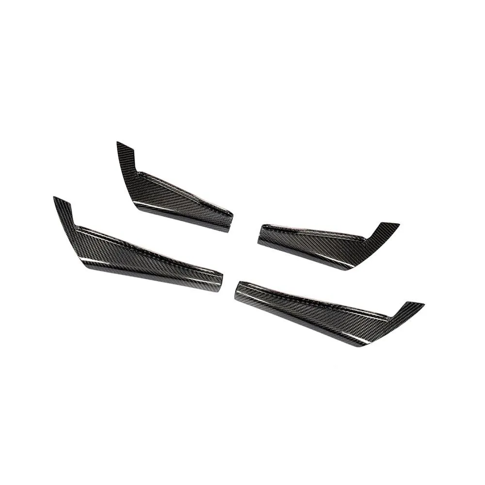VR Aero Carbon Fiber Front Bumper Canards Audi A4 B9 Base Sedan 2017-2020 - VR-A4-600