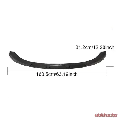 VR Aero Carbon Fiber Front Lip Spoiler BMW i3 Series I01 Hatchback 2018-2020 - VR-i3-600