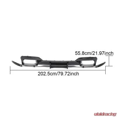 VR Aero Carbon Fiber Rear Diffuser BMW M6 F06 | F12 | F13 2013-2018 - VR-M6-610
