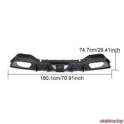 VR Aero Carbon Fiber Rear Diffuser BMW G16 8 Series M-Sport 4D 2018-2020 - VR-G16M-610