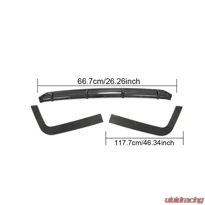 VR Aero Carbon Fiber Rear Diffuser Volkswagen T6 Multivan 2015-2020 - VR-T6MVAN-613