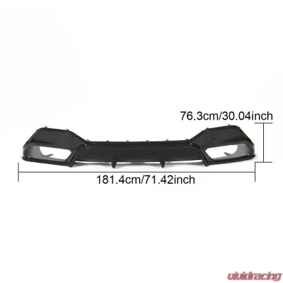 VR Aero Carbon Fiber Rear Diffuser V2 BMW G16 8 Series M-Sport 4D 2019-2021 - VR-G16MSPORT-611